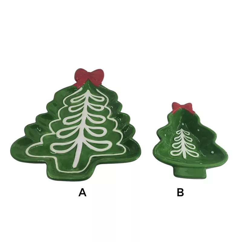 Đĩa cây Giáng sinh vẽ tay món quà ngày lễ