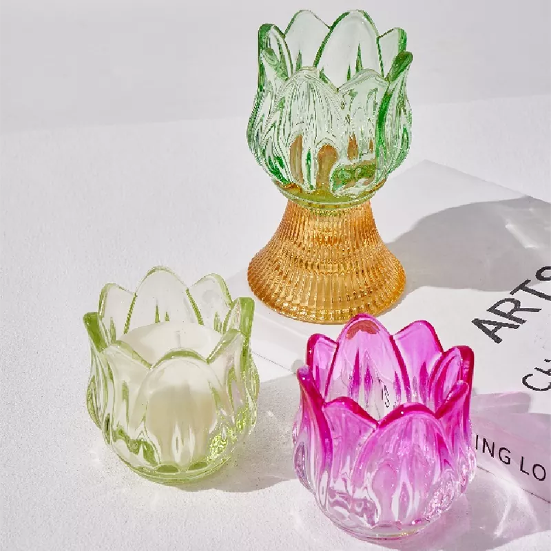 Màu sắc Merveilles Florales Glass Nandlestick