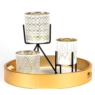 Giá đỡ nến kính mẫu sang trọng